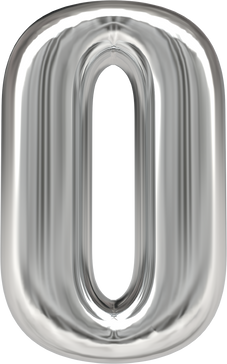 3d Letter O Silver